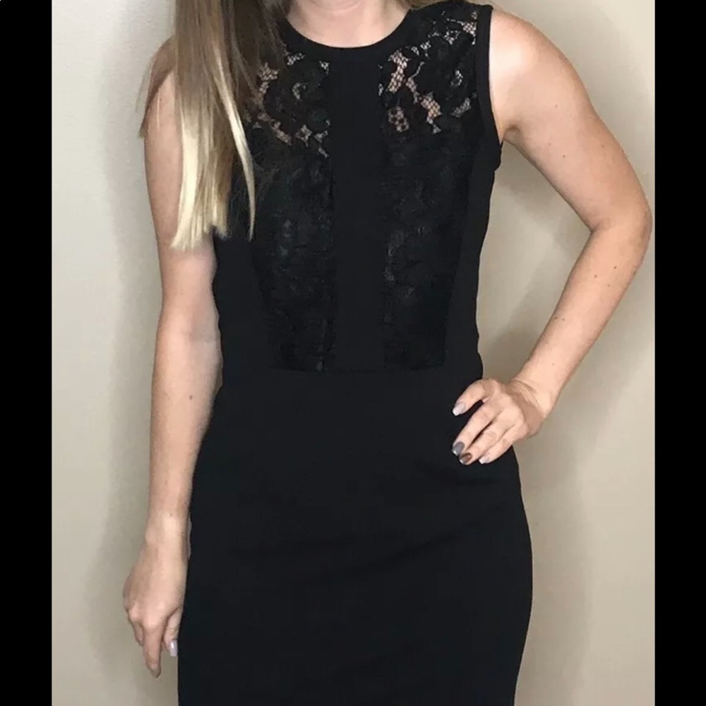 H&M 🍁 Black Dress With Lace Details